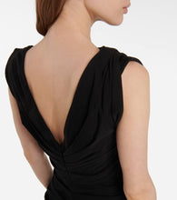 Dries Van Noten Gathered cotton jersey midi dress