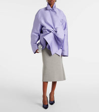 Dries Van Noten Gathered satin jacket