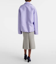 Dries Van Noten Gathered satin jacket