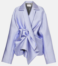 Dries Van Noten Gathered satin jacket