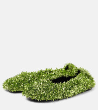 Dries Van Noten Glove glitter ballet flats