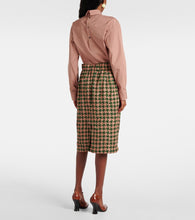 Dries Van Noten Houndstooth pencil skirt