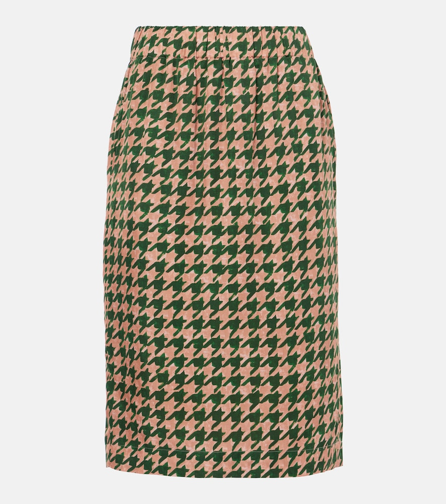 Dries Van Noten Houndstooth pencil skirt - Dries Van Noten 千鸟格铅笔裙