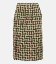 Dries Van Noten Houndstooth pencil skirt - Dries Van Noten 千鸟格铅笔裙