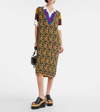 Dries Van Noten Intarsia midi dress