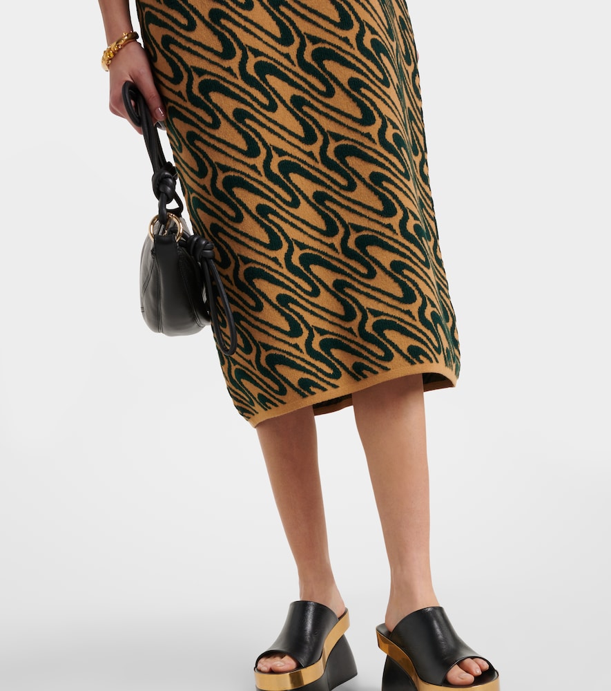 Dries Van Noten Intarsia midi dress
