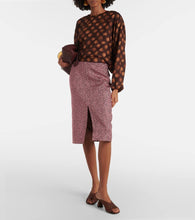 Dries Van Noten Jacquard canvas mules