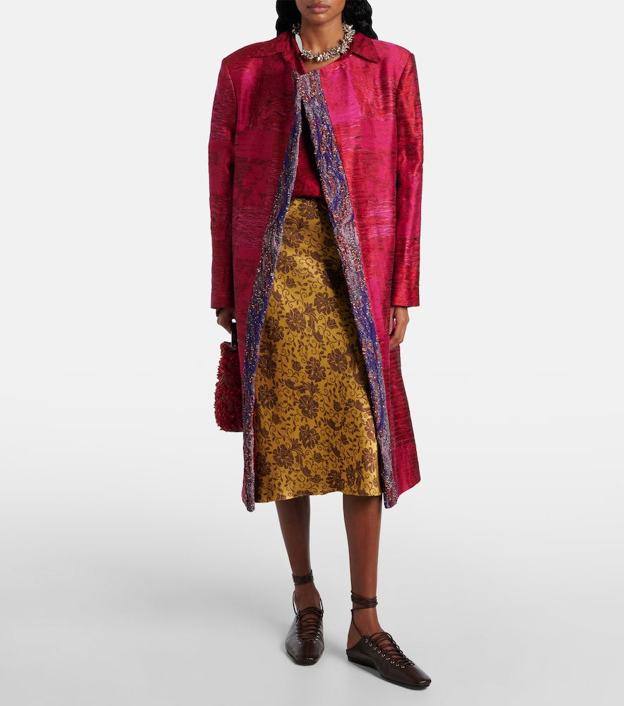 Dries Van Noten Leather lace-up flats