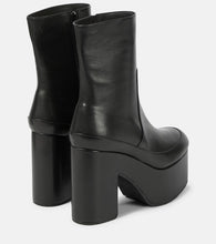 Dries Van Noten Leather platform ankle boots