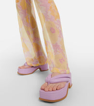 Dries Van Noten Leather platform thong sandals