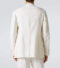 Dries Van Noten Linen, wool, silk, and cashmere blazer