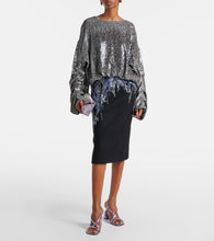 Dries Van Noten Metallic leather sandals