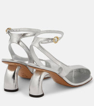 Dries Van Noten Metallic leather sandals