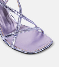 Dries Van Noten Metallic leather sandals