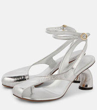 Dries Van Noten Metallic leather sandals