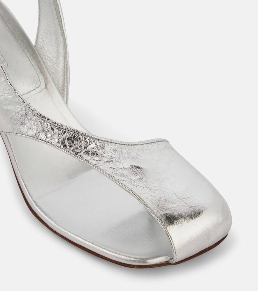 Dries Van Noten Metallic leather sandals