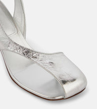 Dries Van Noten Metallic leather sandals