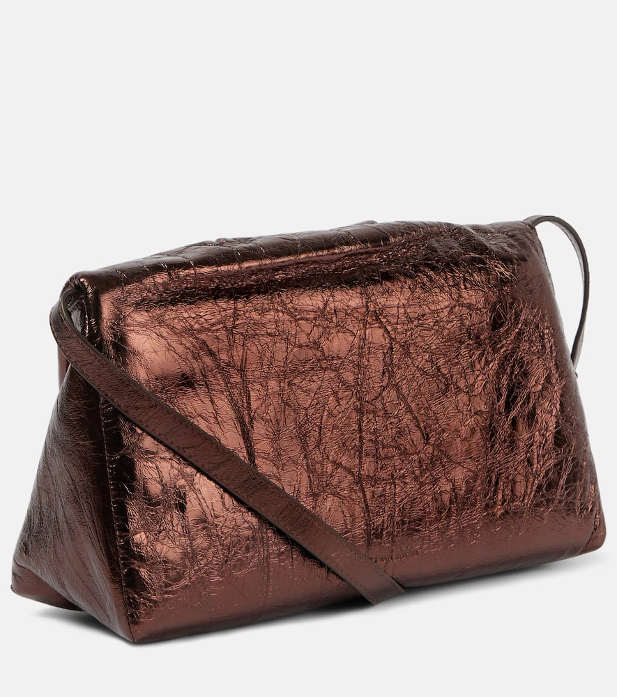 Dries Van Noten Metallic leather shoulder bag