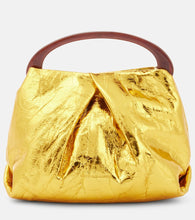 Dries Van Noten Mini metallic leather tote bag. Shop Dries Van Noten Top-Handle Bags for women now.