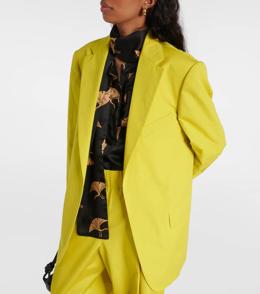 Dries Van Noten Oversized cotton poplin blazer