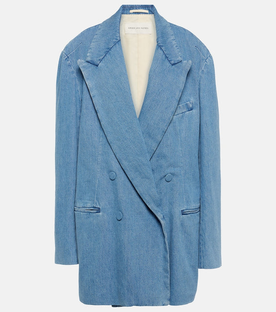 Dries Van Noten Oversized denim blazer