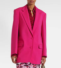 Dries Van Noten Oversized wool and mohair blazer