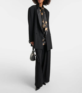 Dries Van Noten Oversized wool and silk-blend blazer