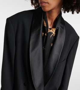 Dries Van Noten Oversized wool and silk-blend blazer