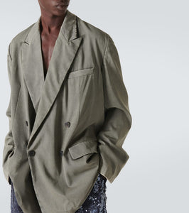 Dries Van Noten Oversized wool-blend blazer