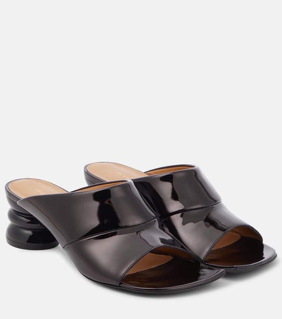 Dries Van Noten Patent leather mules
