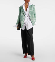 Dries Van Noten Patent leather wedge mules