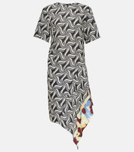 Dries Van Noten Printed asymmetric midi dress. Dries Van Noten 印花不对称中长连衣裙