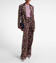 Dries Van Noten Printed cotton-blend blazer