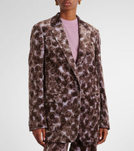 Dries Van Noten Printed cotton-blend blazer