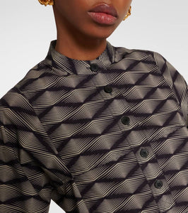 Dries Van Noten Printed cotton poplin maxi dress