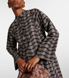 Dries Van Noten Printed cotton poplin maxi dress