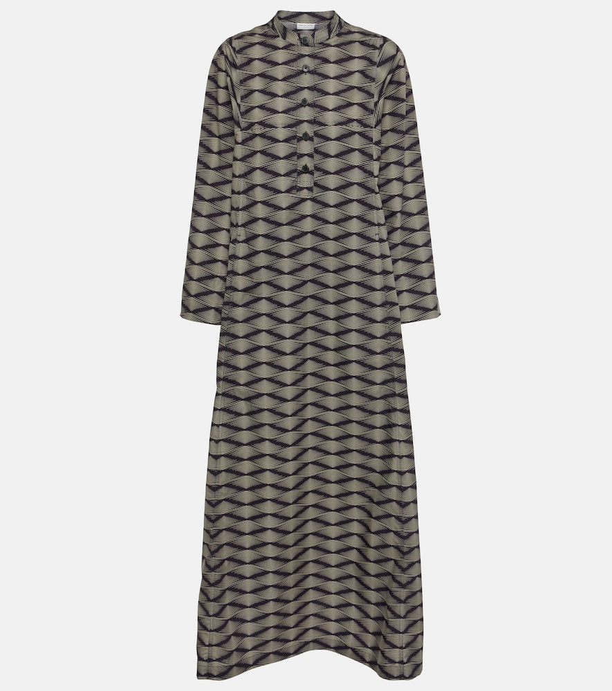 Dries Van Noten Printed cotton poplin maxi dress. Dries Van Noten 印花棉质府绸长裙