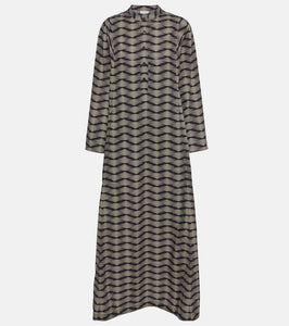 Dries Van Noten Printed cotton poplin maxi dress
