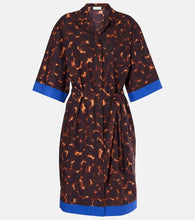 Dries Van Noten Printed cotton poplin shirt dress. Dries Van Noten 印花棉质府绸衬衫式连衣裙