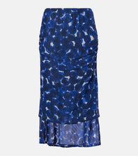 Dries Van Noten Printed gathered jersey midi skirt - Dries Van Noten 印花褶皱针织中长裙
