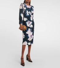 Dries Van Noten Printed jersey midi dress