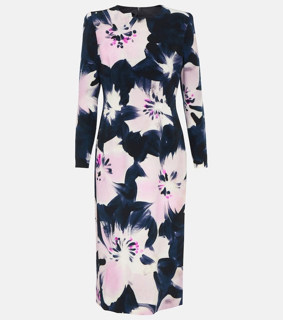 Dries Van Noten Printed jersey midi dress