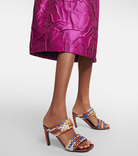 Dries Van Noten Printed leather mules