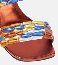 Dries Van Noten Printed leather mules