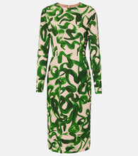 Dries Van Noten Printed midi dress. Dries Van Noten 印花中长连衣裙