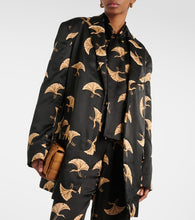 Dries Van Noten Printed satin blazer