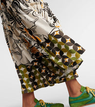 Dries Van Noten Printed satin maxi dress