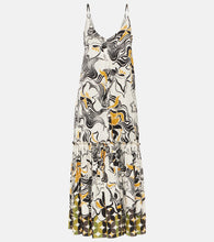 Dries Van Noten Printed satin maxi dress. Dries Van Noten 印花缎面长裙