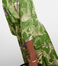 Dries Van Noten Printed satin wrap dress