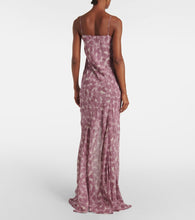 Dries Van Noten Printed silk chiffon slip dress